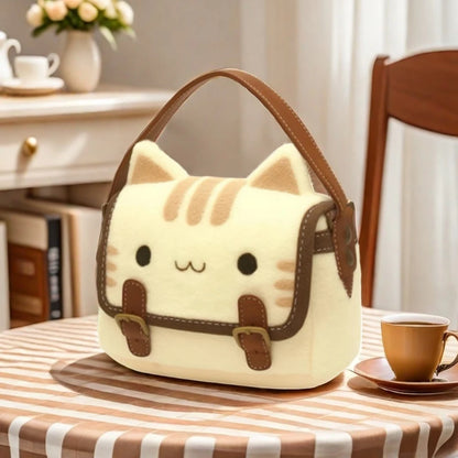 Kawaii Plush Cat Backpack 🐾✨ Adorable Lightweight Daypack for Kids & Teens - Perfect Travel Companion! 🌟🎒