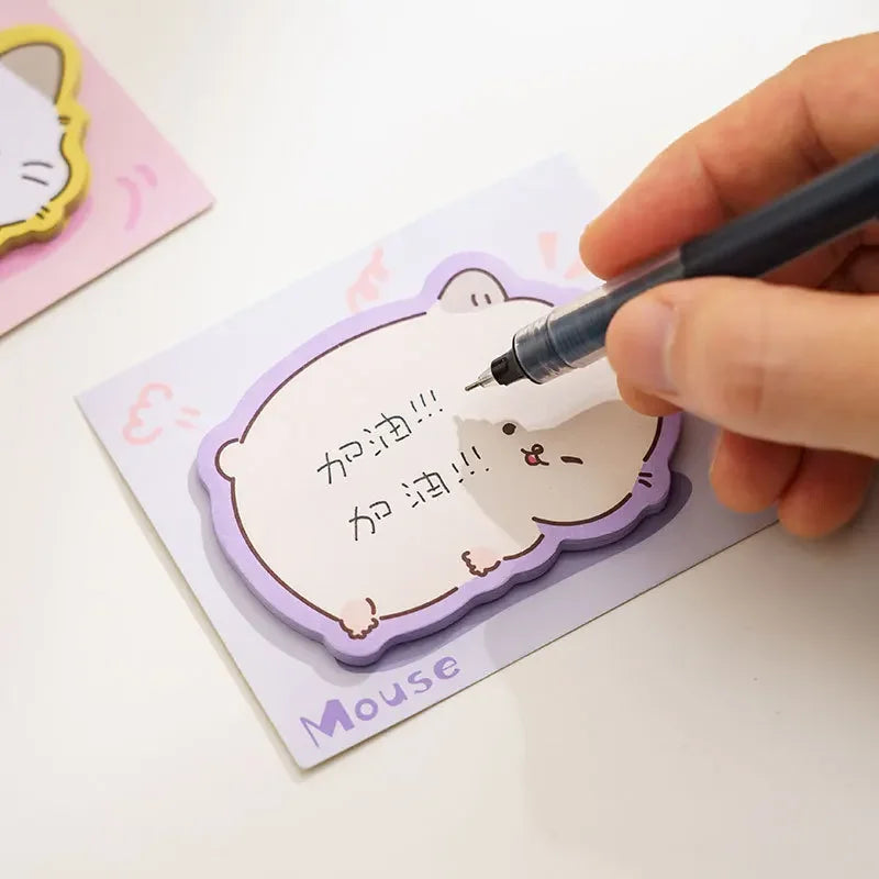 🐾 Adorable Animal Memo Pads 🐻 Cute Cartoon Sticky Notes for Fun School Supplies 🌟