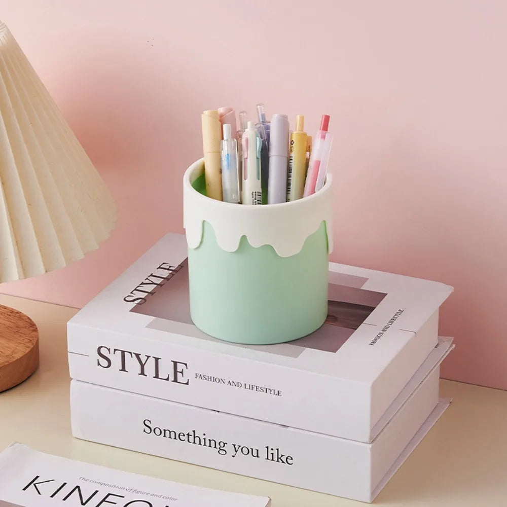 Kawaii Snail & Ice Cream Pencil Holder 🐌🍦 | Cute Multi-functional Desk Organizer for Students ✏️📚