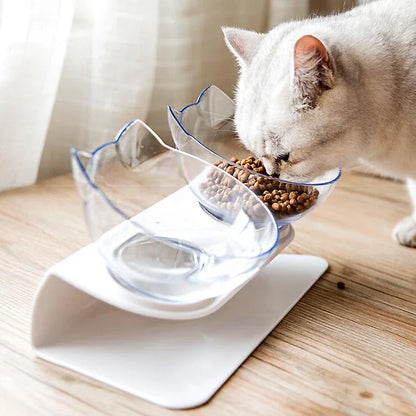 Kawaii Non-Slip Double Cat & Dog Bowl Set 🐾💕 | Adorable Feeding Station for Your Furry Friends! 🍽️🐱🐶