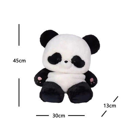 Adorable Panda Plush Backpack 🐼💕 | Kawaii Cartoon School Bag for Girls 🎒✨