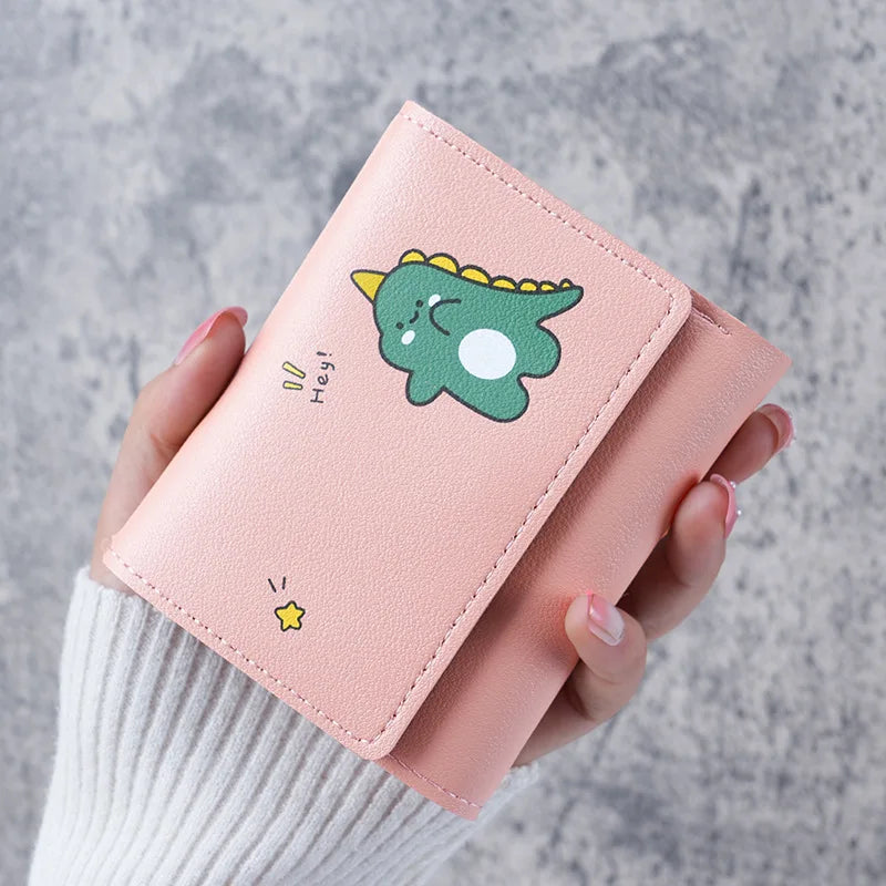 💖 Adorable Mini Wallet for Trendy Girls 🌸 Cute Cartoon Coin Purse with ID & Card Holder 🌈 Perfect for School! 👜✨