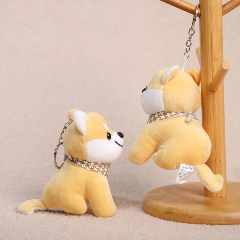 Adorable Shiba Inu Plush Keychain 10 Cm Cute Toy Pendant 🐶🎀