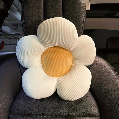 Kawaii Sunflower Car Neck Pillow 🌼 | Adorable Cartoon Headrest for Girls 🚗💕 | Creative Cute Interior Accessory