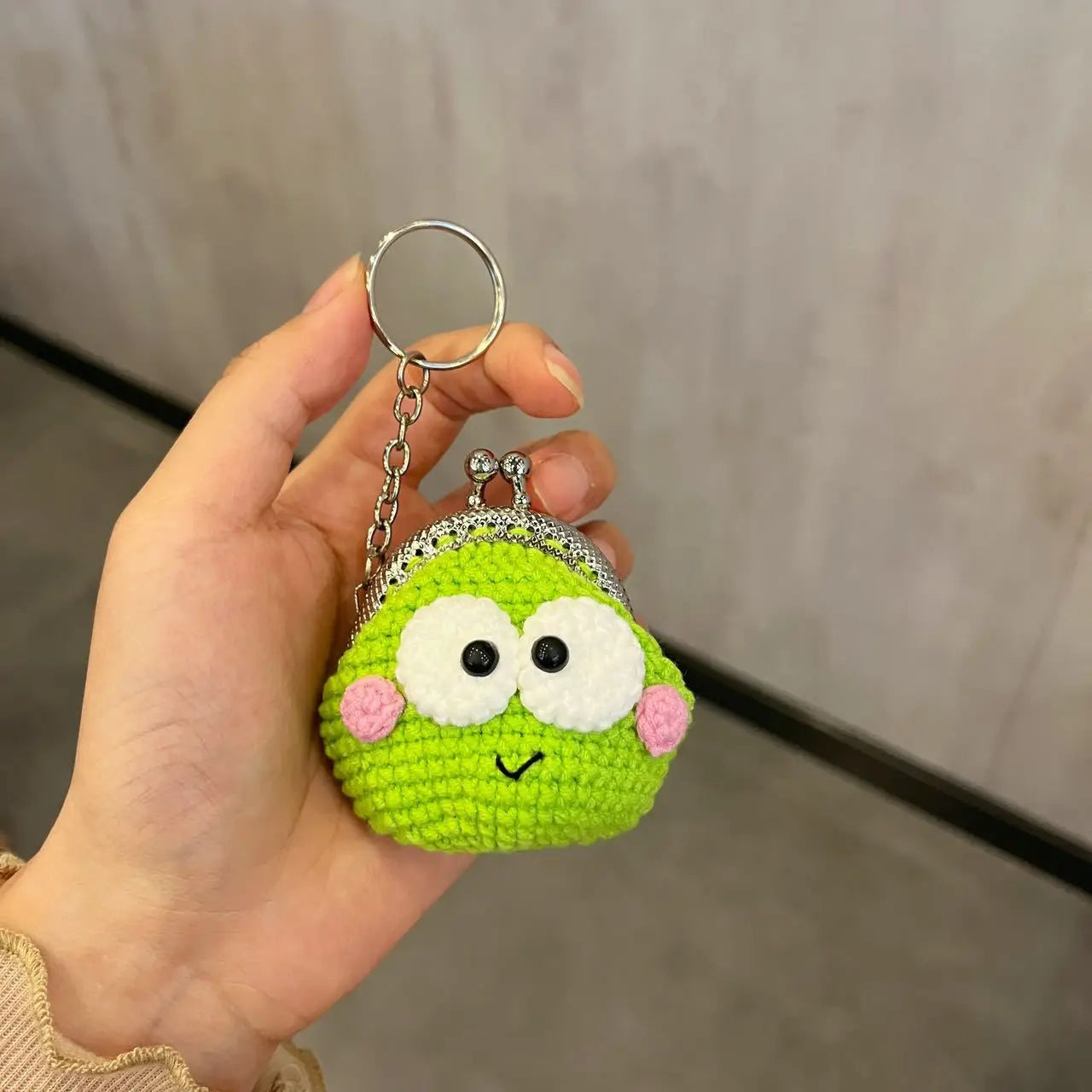 Charming Crochet Animal Keychain Bag Rabbit Plush Pendant Handmade 🧶🐰