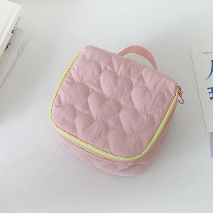 Kawaii Love Makeup Bag 🌸✨ | Adorable Large Capacity Travel Handbag & Wash Bag 👜💕