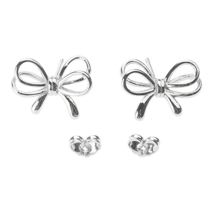 Kawaii Bowknot Hoop Earrings 🎀✨ Cute Ear Piercing Jewelry for Trendy Fashionistas!