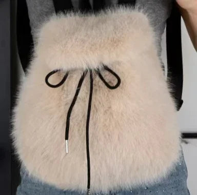 Kawaii Cozy Plush Backpack 🎒✨ | Adorable Large Capacity Women's Bag for Trendy Winter Adventures! ❄️💖