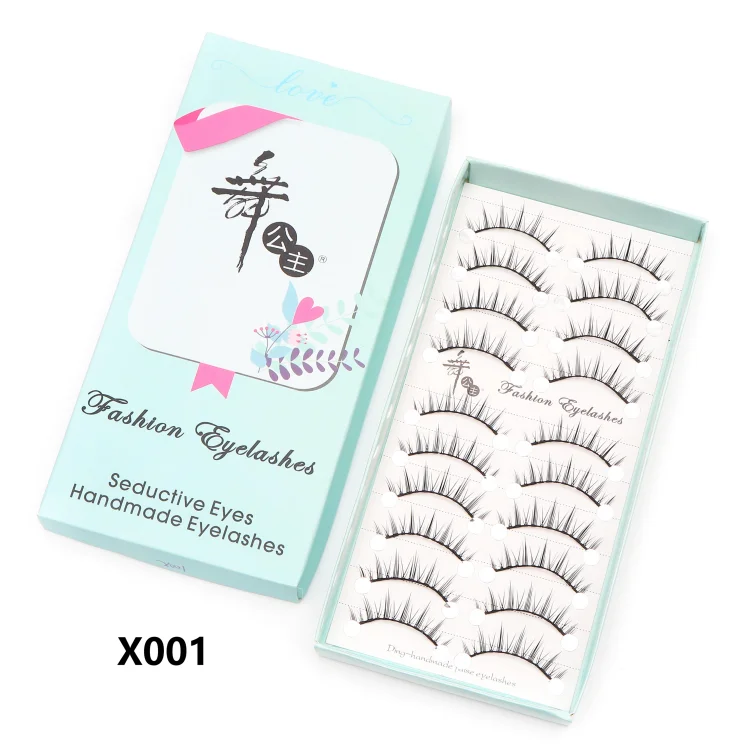 Adorable Manga Style False Eyelashes 10 Pairs Natural Full Strip Lashes For Anime Look Makeup ✨🐰🎀🌸