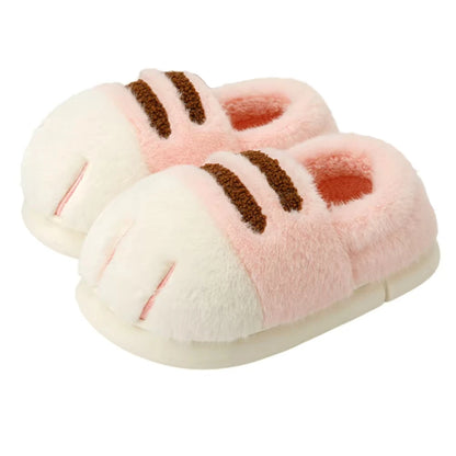 Kitty Claw Slippers For Women Non Slip Furry Mules Indoor Outdoor 🐾 Warm Fluffy