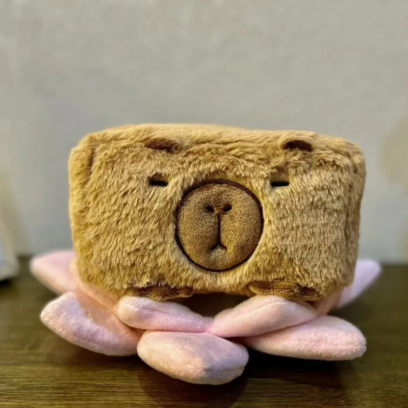 Adorable Capybara Plush Tissue Box 🐾✨ - Cute Kawaii Home Decor & Soft Toy!