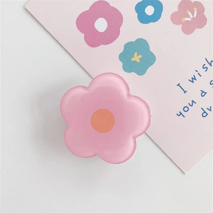 🌸 Adorable Floral Phone Buddy 🌼 Whimsical Acrylic Stand & Grip ✨ - Pixie Quill