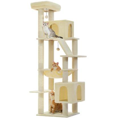 Cactus Cat Tree 71 Inch Tall Indoor Cat Tower With Multi Level Big Condo Pads 🐱🌵