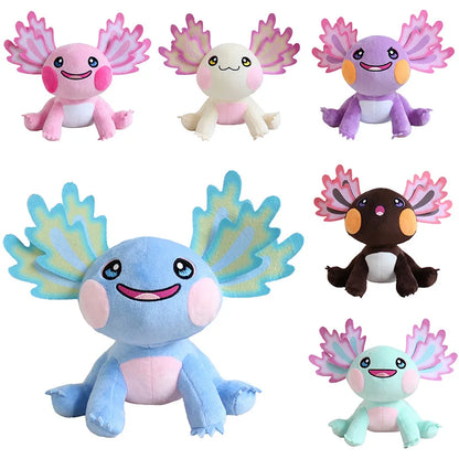 Adorable 25cm Kawaii Axolotl Plushie 🦑💖 Colorful Cartoon Salamander Stuffed Animal - Perfect Gift for Kids 🎁✨