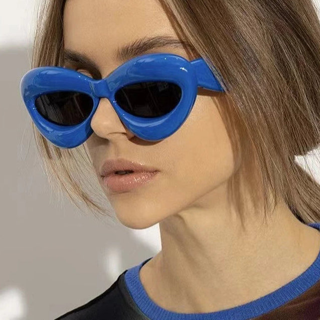 Kawaii Candy Color Cat Eye Sunglasses 🌈✨ | Y2K Gradient Shades for Trendy Women 👓💖