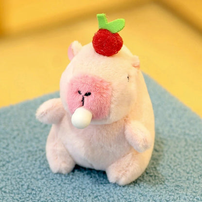 Kawaii Capybara Plush Keychain 🐾 | Adorable Fluffy Bag Pendant 🎒 | Perfect Gift for Kids & Party Fun 🎉