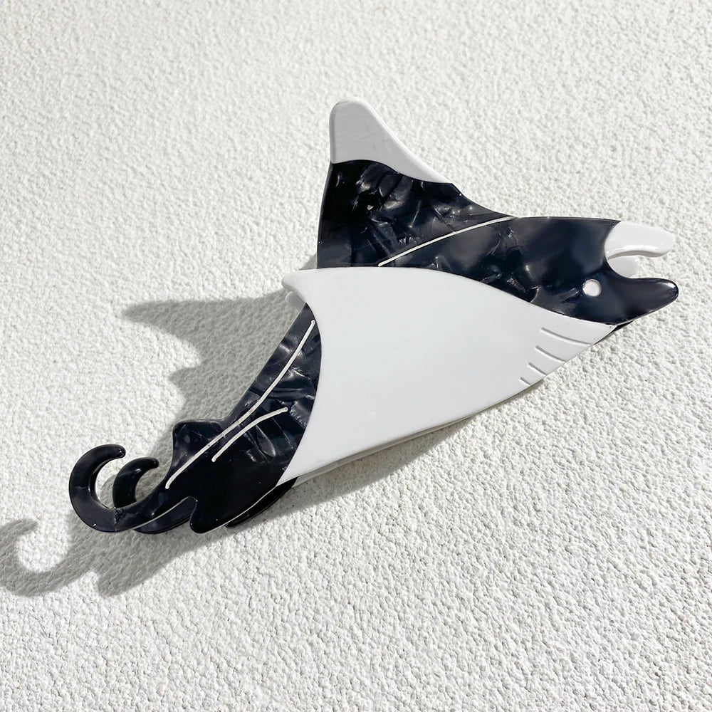 Oversize Acetate Marine Animal Hairpin Set Tortoise Turtle Fish Shark Clips 🐢🐟🦈