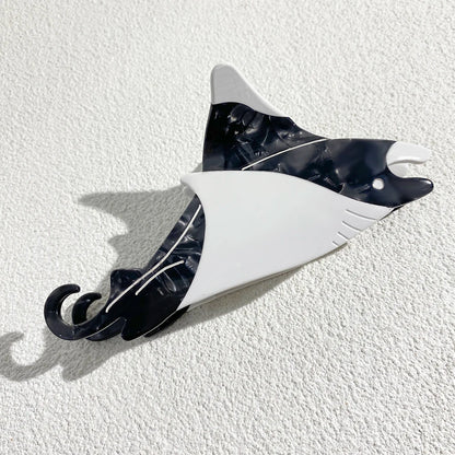 Oversize Acetate Marine Animal Hairpin Set Tortoise Turtle Fish Shark Clips 🐢🐟🦈