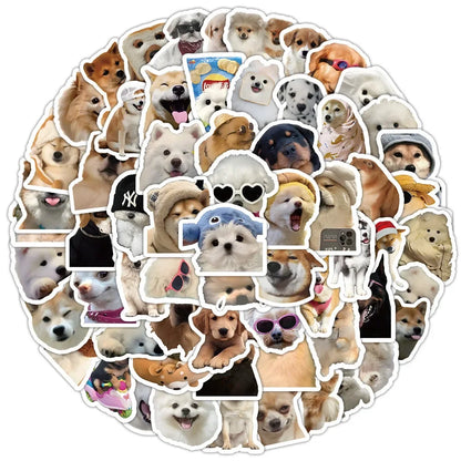 🐶✨ Title: Pawsitively Adorable Kawaii Dog Sticker Pack 🐾💖