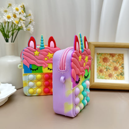 🌟 Magical Unicorn Satchel 🦄💖 - Adorable Coin Purse for Little Dreamers! 🎈 Ideal Gift for Ages 3-6! - Pixie Quill