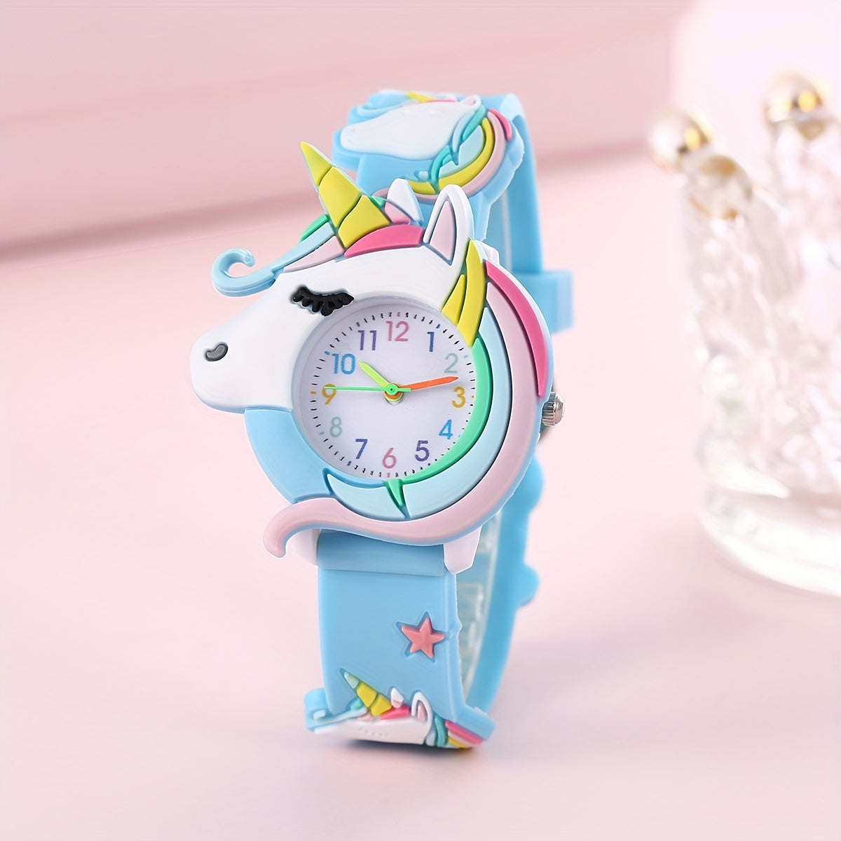 ✨ Cute & Colorful Kids' Silicone Cartoon Watch 🕒 - Fun & Funky Wrist Timepiece for Young Explorers! 🎈 - Pixie Quill